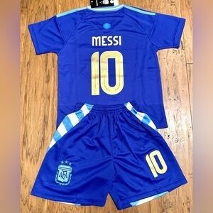 Lionel Messi Youth XL Jersey ARGENTINA Soccer Uniform Size 30 Extra Large NEW